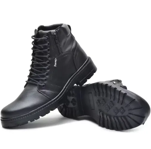 Bota coturno (Forms) slim com Zíperes laterais,Tam: 38+ carteira (PIX, DINHEIRO, CARTÃO).