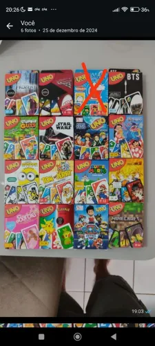 Jogo de cartas UNO Preço por unidade 