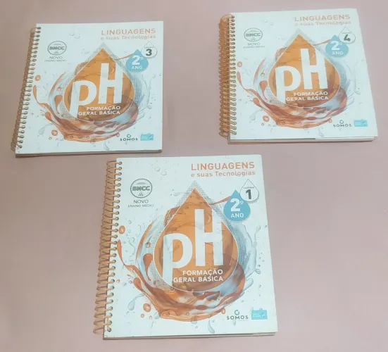 3  Livros Sistema PH - Linguagens suas tecnologias 2º ano. BNCC Novo Ens Médio. R$60 os 3.