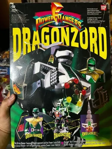 Dragonzord Mighty Morphin Com Ranger Verde Bandai 1993