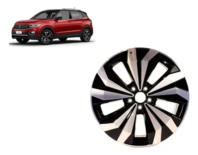 Jogo de Rodas Liga Leve Aro 17 T-cross Original Vw - 2GP601025A041.