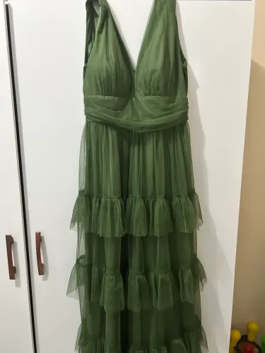 Vestido verde oliva madrinha 