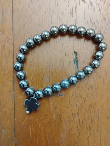 Pulseira magnética cruz