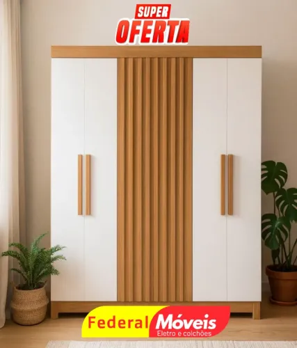 Guarda Roupa 6 Portas - Beleza e Praticidade!