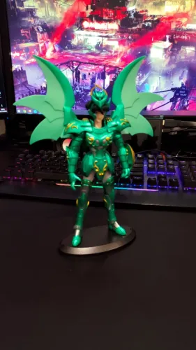 Action figure do Shiryu de Dragão armadura Divina dos Cavaleiros do Zodíaco