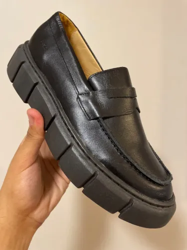 Sapato Loafer Tratorado Preto