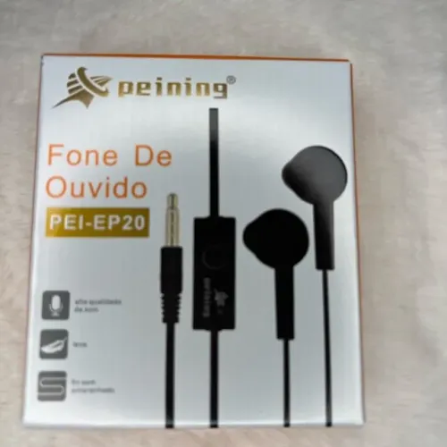 fone de ouvido com fio peining confortável de boa qualidade Conexão P2
