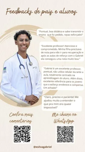 Aula de REFORÇO PARTICULAR ensino fundamental e médio