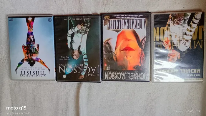 Coleção de DVDs do Michael Jackson