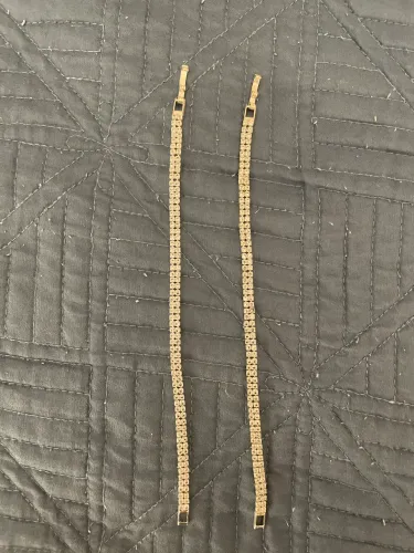 2 pulseiras cravejadas 