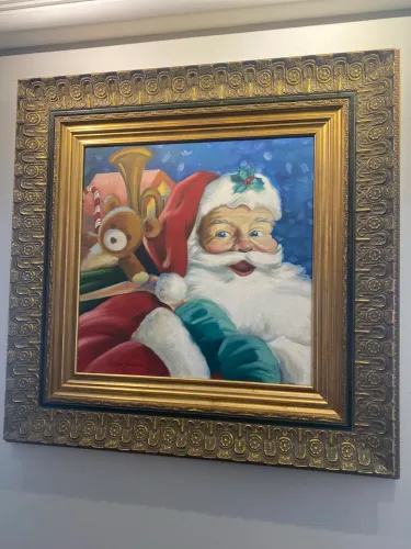 Papai Noel quadro 50 x 50cm