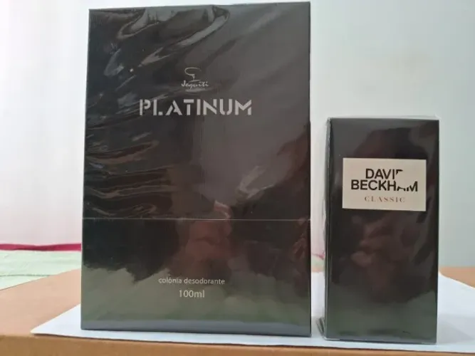 BAIXOU! 2 Perfumes pelo preço de 1 - Perfume David Beckham 90ml + Perfume Platinum -100ml 