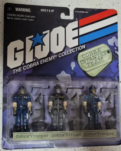 3 Figuras G.I. Joe Cobra Infantry Team