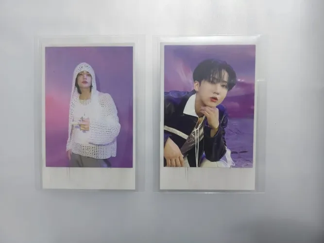 OFICIAL Polaroid film stray kids - Hyunjin e changbin álbum rockstar novo kit 2 pcs