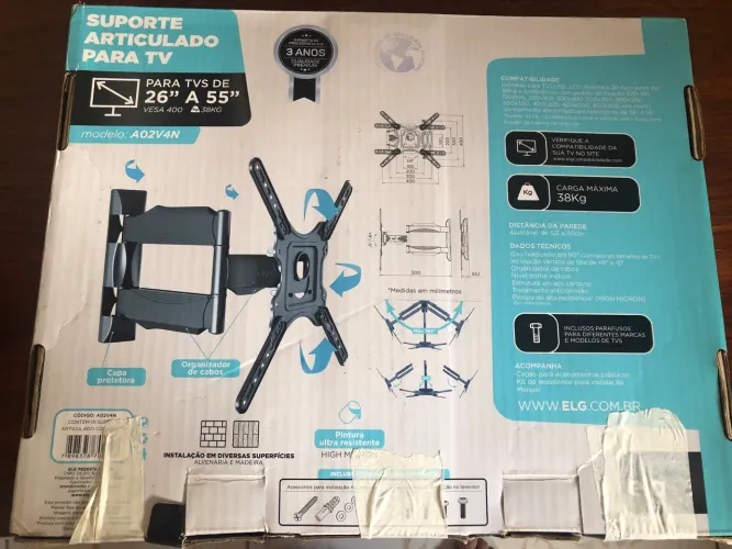 Suporte articulado para TV 55 polegadas