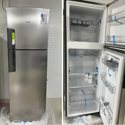 Geladeira inox 