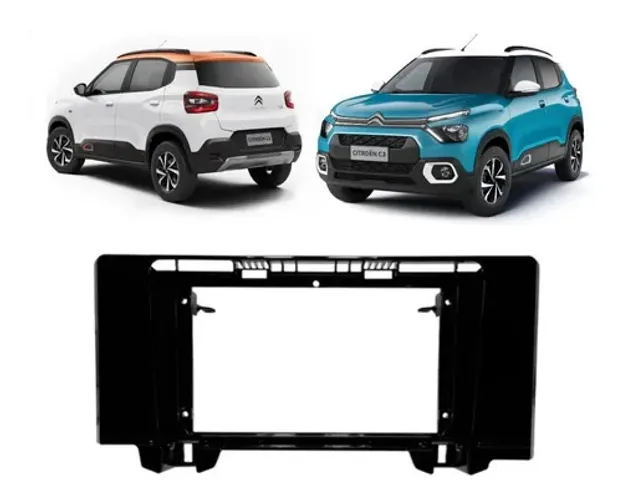 Moldura Midia Citroen C3 9 Polegadas 2023 2024 2025 Fiamon