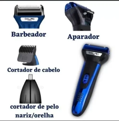 Kit de Aparador e Barbeador Elétrico - Daling