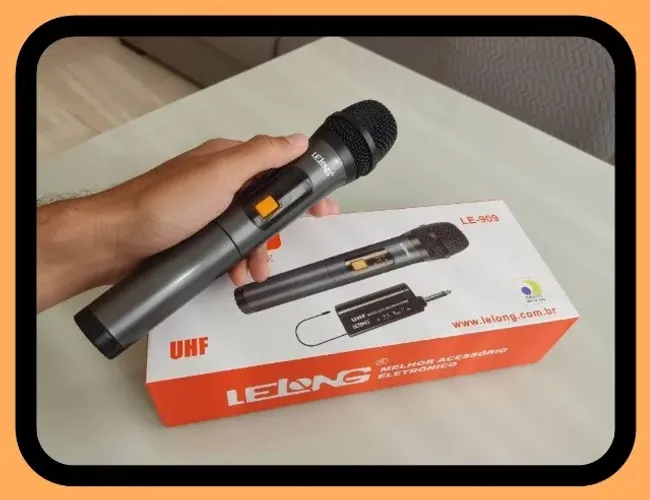 Microfone  Le Long LE-909 Sem Fio