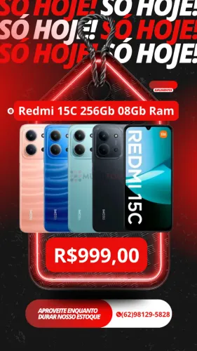 Xiaomi Redmi 15c Dual Sim 8 Gb Ram 256 Gb Novo Entregamos + Capa Pelicula