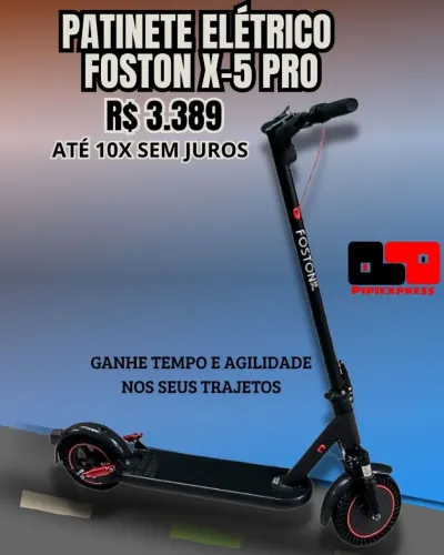 Patinete Elétrico Foston X-5 Pro! Top demais
