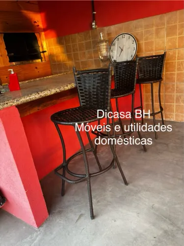 Banqueta fibra sintética pronta entrega 