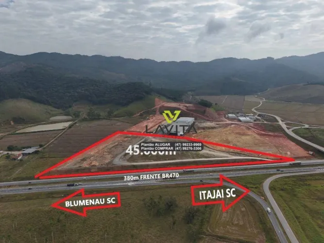 Terreno Comercial ou Industrial para Aluguel, Locação - BR 470 - Novo Acesso a Ilhota - Ba