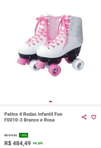 Patins Infantil. Original, marca FUN.