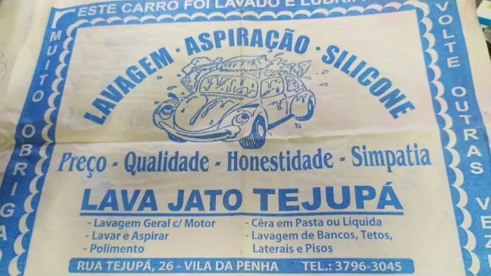 Tapete em papel para Lava Jato