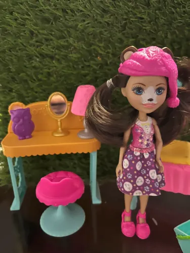 Boneca Enchantimals 15cm Acessórios Quarto Dos Sonhos Mattel