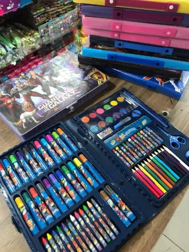 Estojo maleta pintura infantil Caixa de Arte Completa - estudio colorir