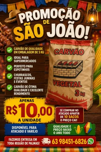CARVAO DE 3 KILO