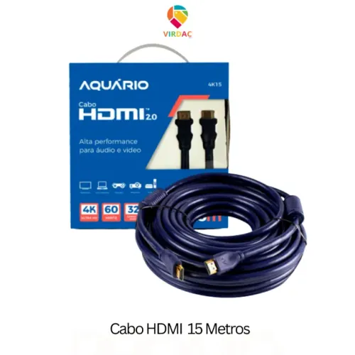 Cabo HDMI 2.0 4K 15 Metros