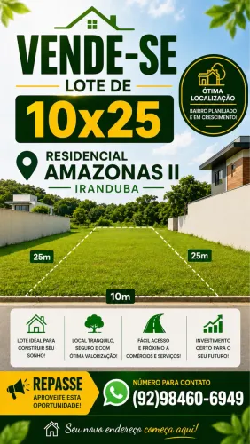 Repasso terreno no Iranduba