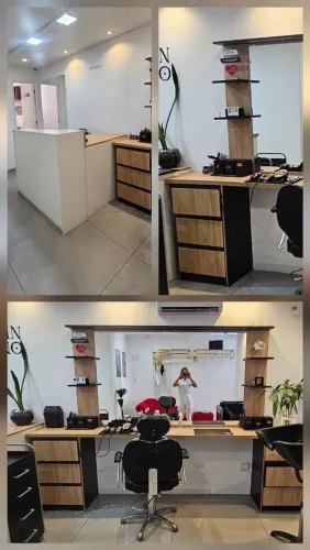 Bancada cabeleireiro ou barbearia