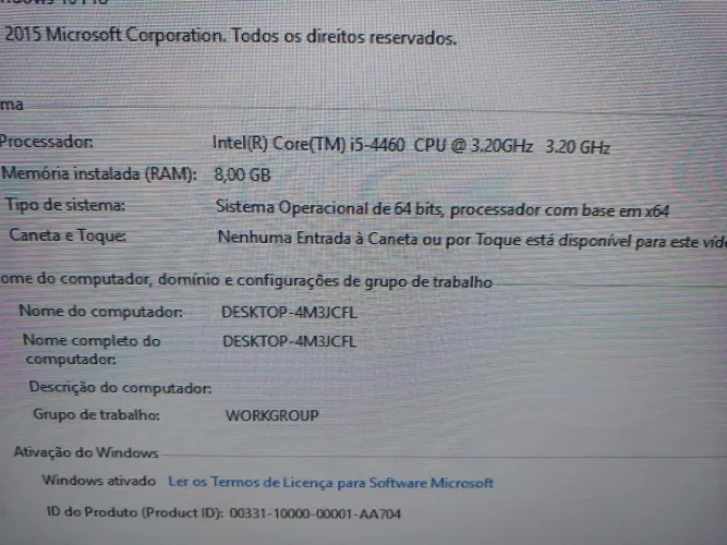 Vendo gabinete gamer i5 4460-3.20 ghz 8 gigas