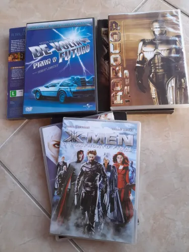 DVDs Box Sci-fi - Trilogia De Volta Para o Futuro + Trilogia Robocop + Quadrilogia X-Men