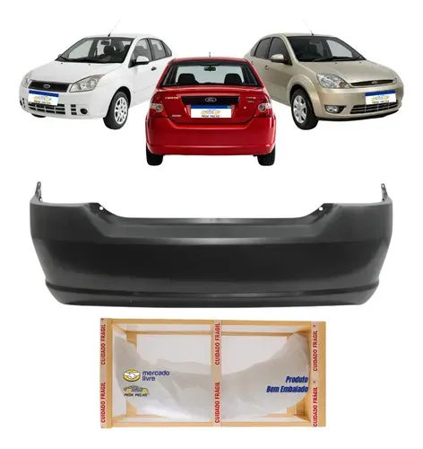 Parachoque Traseiro Ford Fiesta Sedan 2003 04 05 06 A 2010
