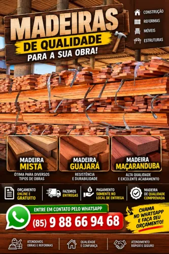 Madeira para sua obra
