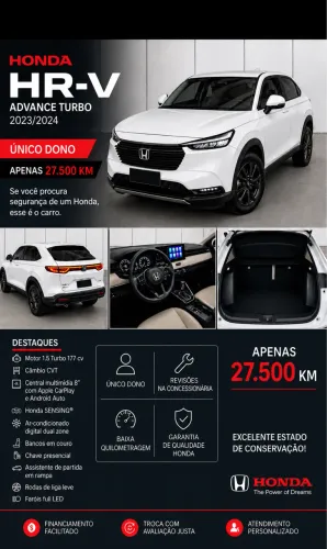 Honda HR-V Advance 1.5 TB 16V 5P Aut. 2024