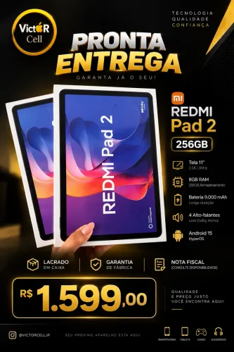 Redmi Pad 2 | Lacrado | Garantia | 256GB 