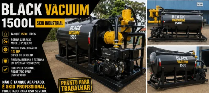 EQUIPAMENTO COMPLETO PARA SUCÇÃO - PRONTO PARA TRABALHAR
