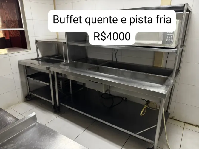 Equipamentos de Inox, geladeira, freezer (loja desativada)