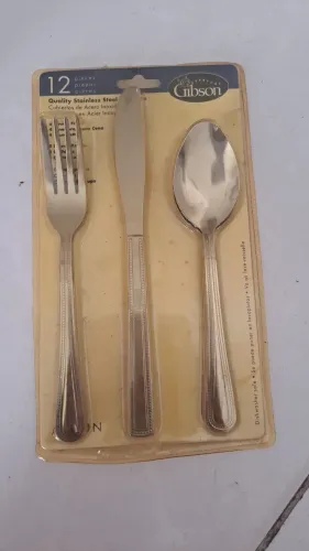 Conjunto de Talheres de Aço Inox - 12 Peças (Novo/Lacrado
