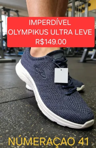 OPORTUNIDADE TÊNIS ORIGINAL OLYMPIKUS ULTRALEVE NÚMERAÇAO 41 -R$149.00 