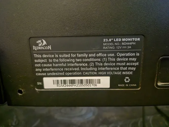 Monitor reddragon 144hz