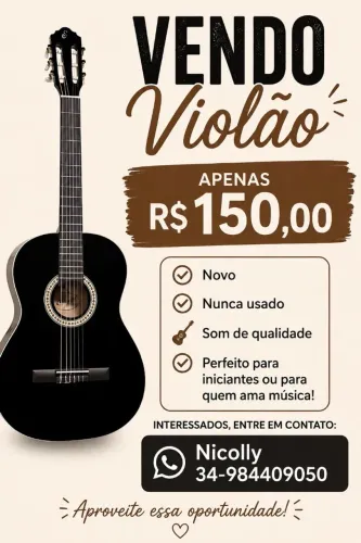 violão novo