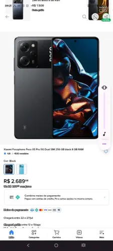 Prar hoje venha celular zero