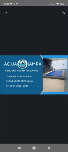 Cerca de piscina Removível 