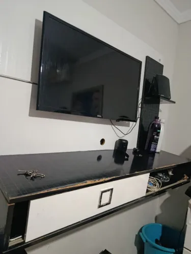Móvel e painel de tv